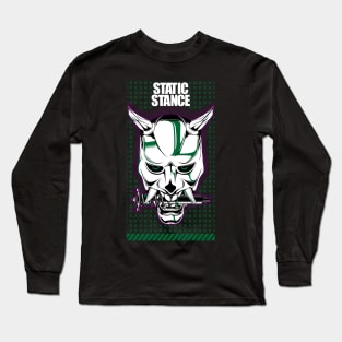 Oni Mask Static Stance Long Sleeve T-Shirt